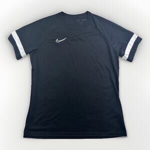NIKE Dri-Fit Academy 21 Size Extra Large Mens Short Sleeve Soccer Top Black